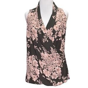 Cabi Floral Wrap Blouse #594 Size XS